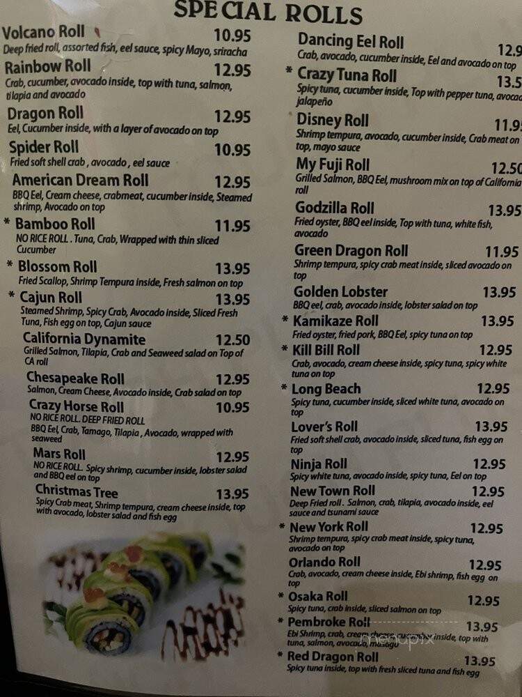 Sakatomo Sushi - Virginia Beach, VA menu_pic