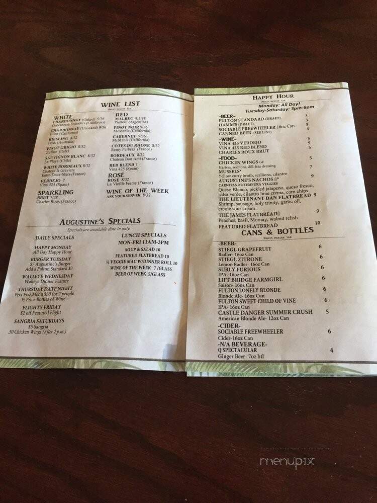 Augustine's Bar & Bakery - Saint Paul, MN menu_pic