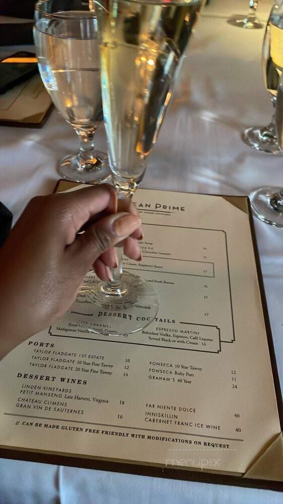 Ocean Prime - Washington, DC menu_pic