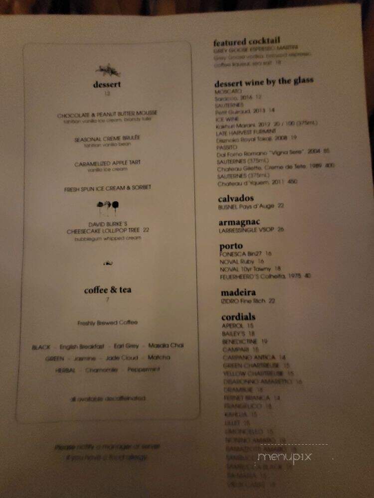 BLT Prime by David Burke - Washington, DC menu_pic