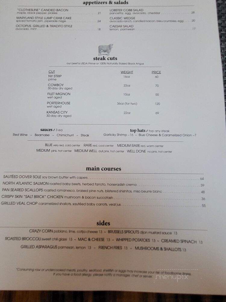 BLT Prime by David Burke - Washington, DC menu_pic