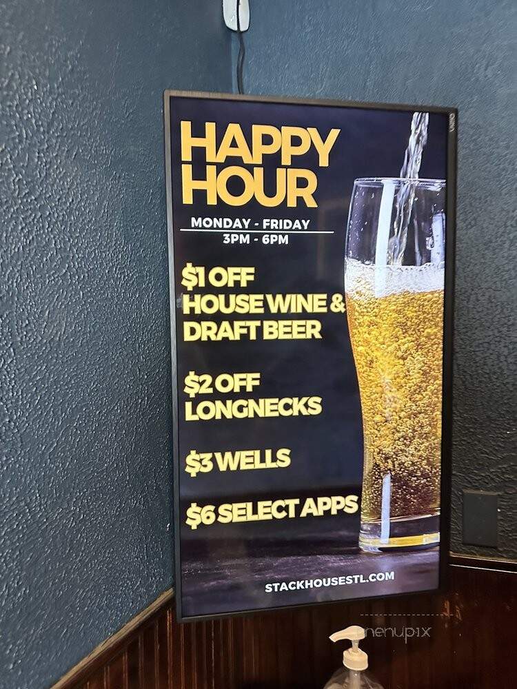 StackHouse Pub & Grill - Chesterfield, MO menu_pic