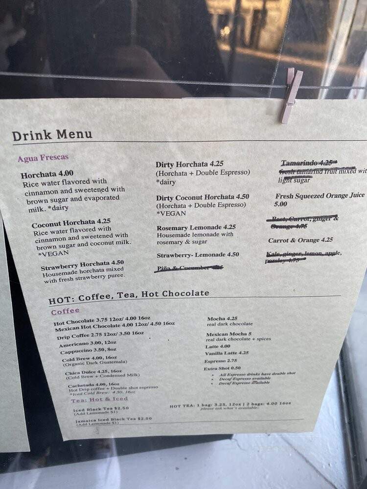 CHICA Oakland - Oakland, CA menu_pic