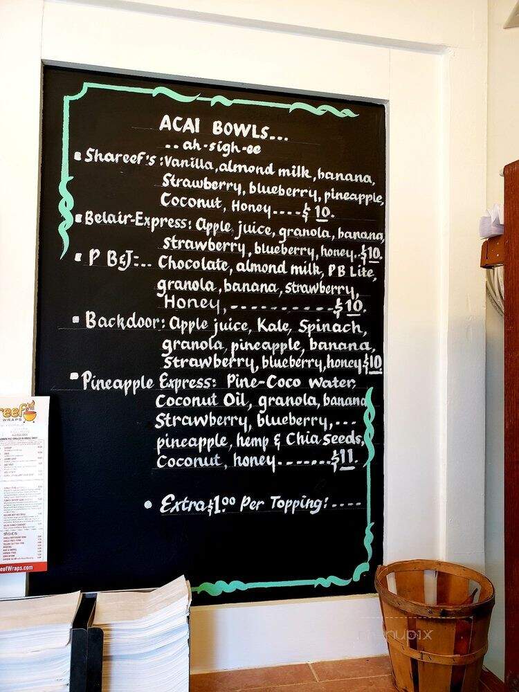 Shareef's - Baltimore, MD menu_pic