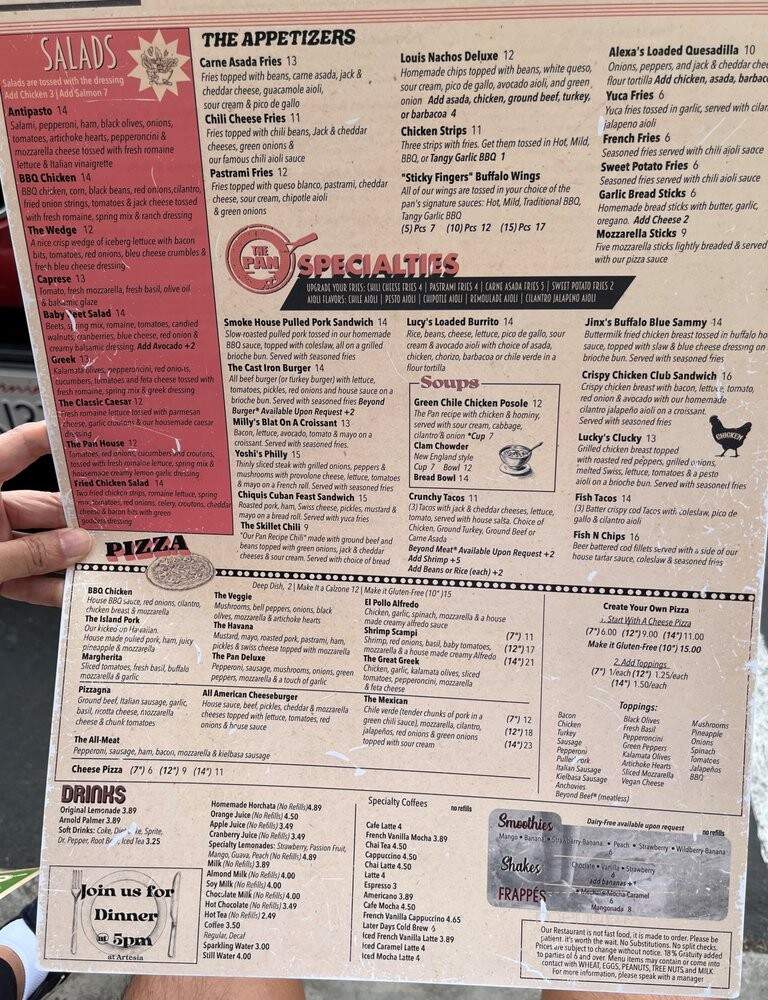 The Pan - Long Beach, CA menu_pic