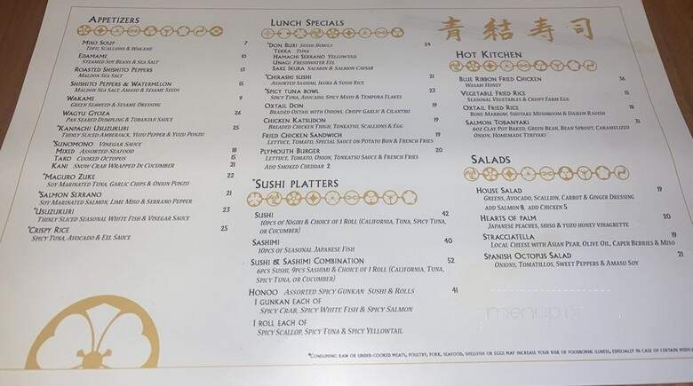 Blue Ribbon Sushi Bar & Grill - Miami Beach, FL menu_pic