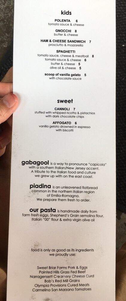 Gabagool - Portland, OR menu_pic