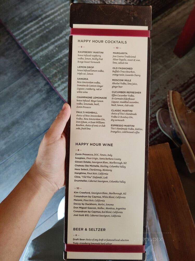 Paul Martin's Austin Grill - Austin, TX menu_pic