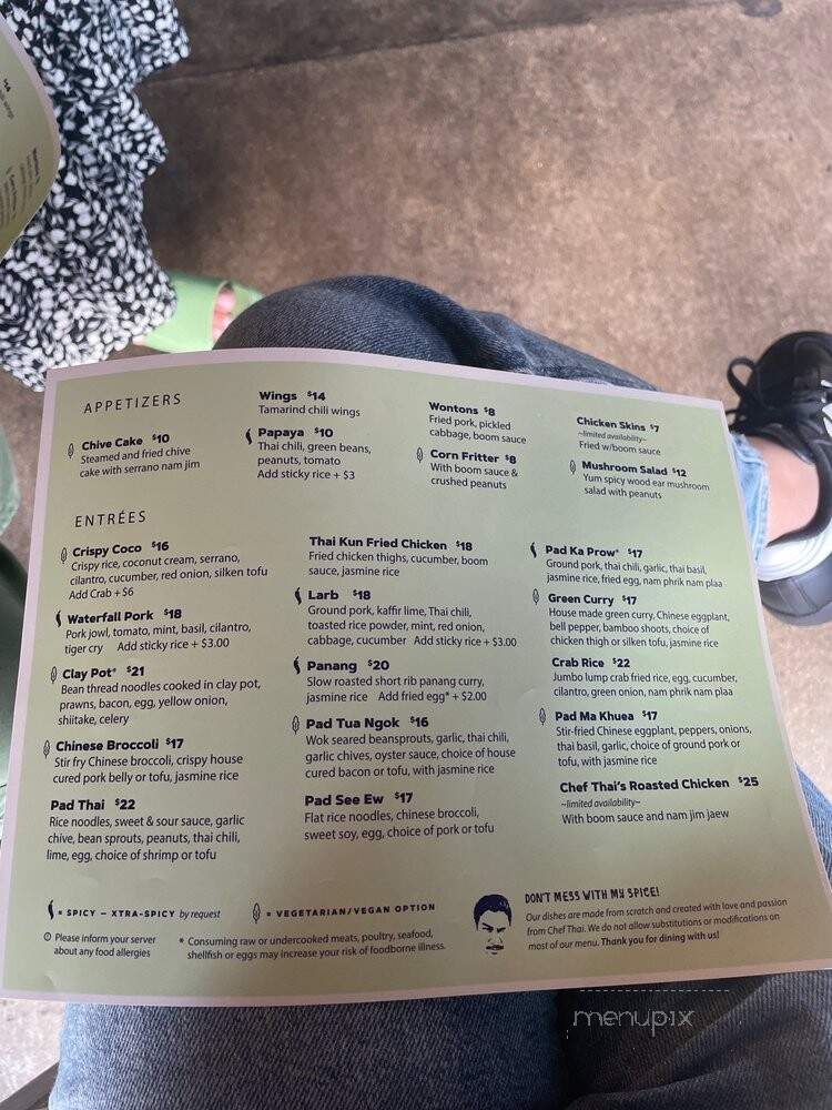 Thai Kun - Austin, TX menu_pic