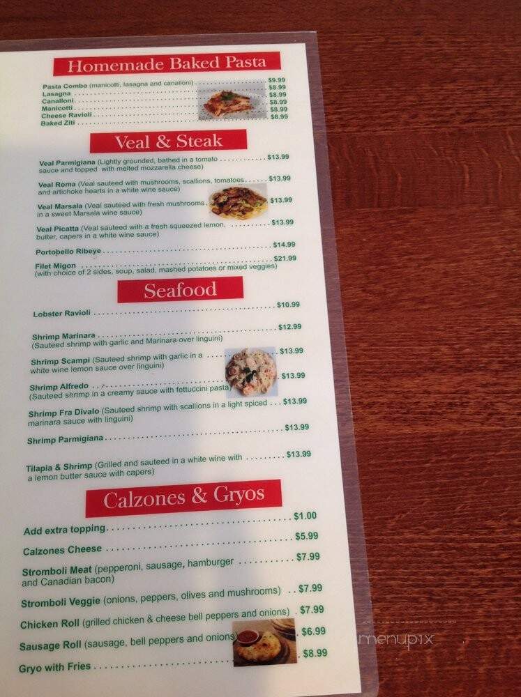 Prima Scelta Bistro - Garland, TX menu_pic