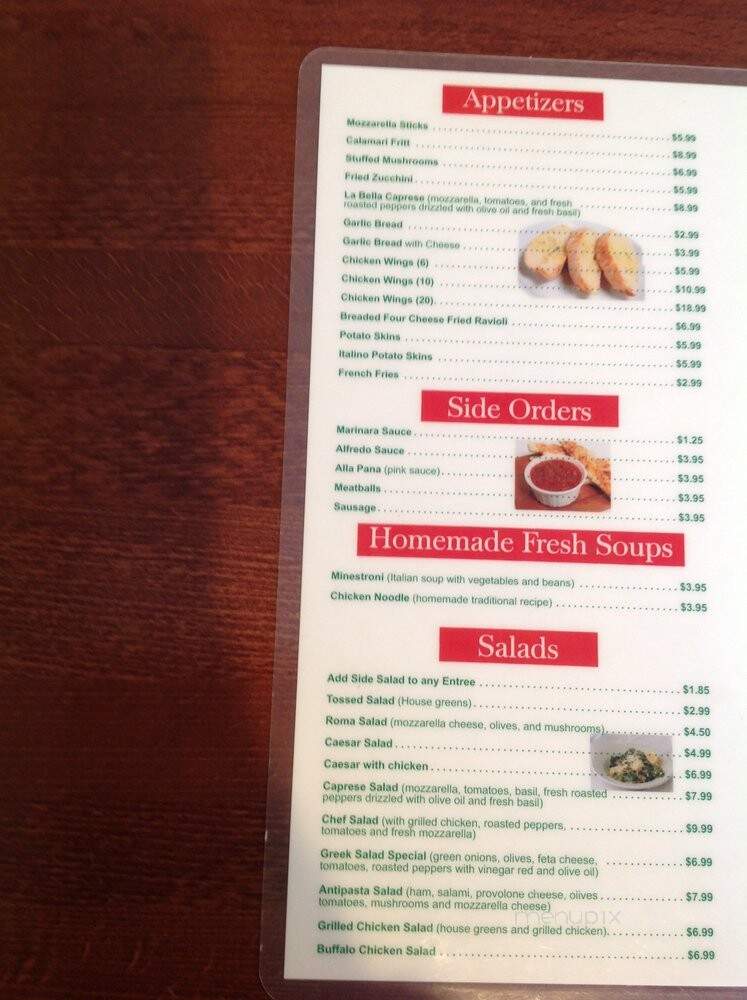 Prima Scelta Bistro - Garland, TX menu_pic