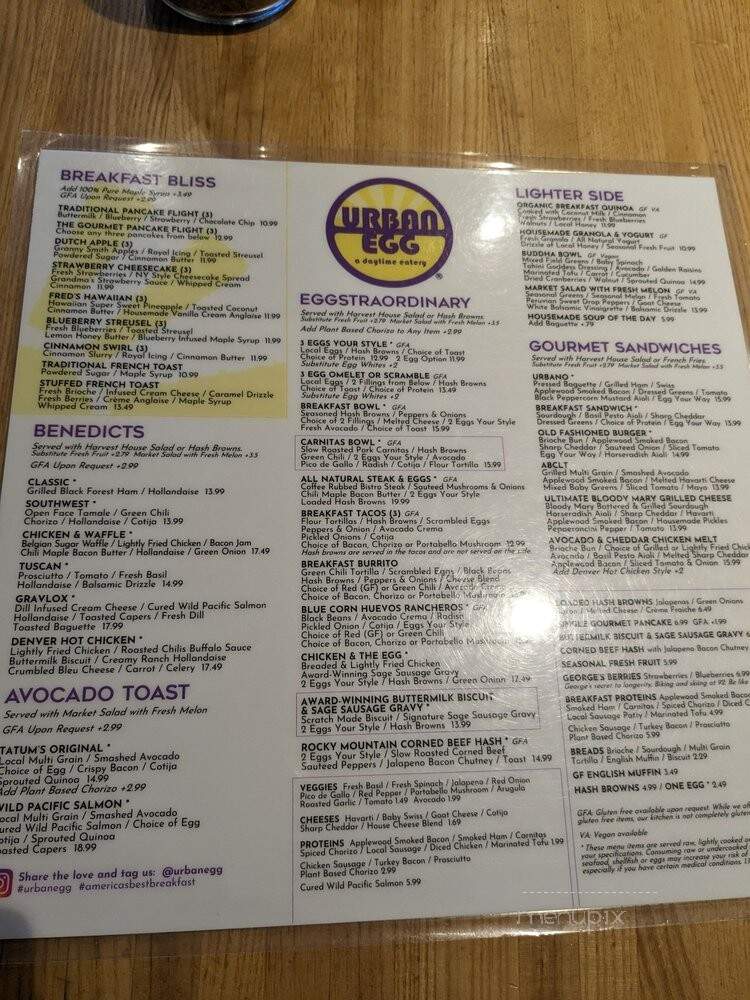 Over Easy - Colorado Springs, CO menu_pic