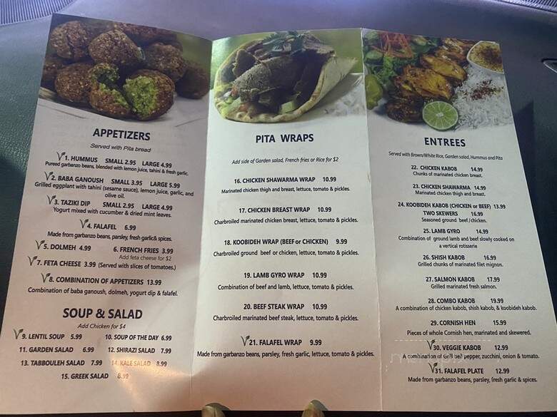 Pita Cafe - Los Angeles, CA menu_pic