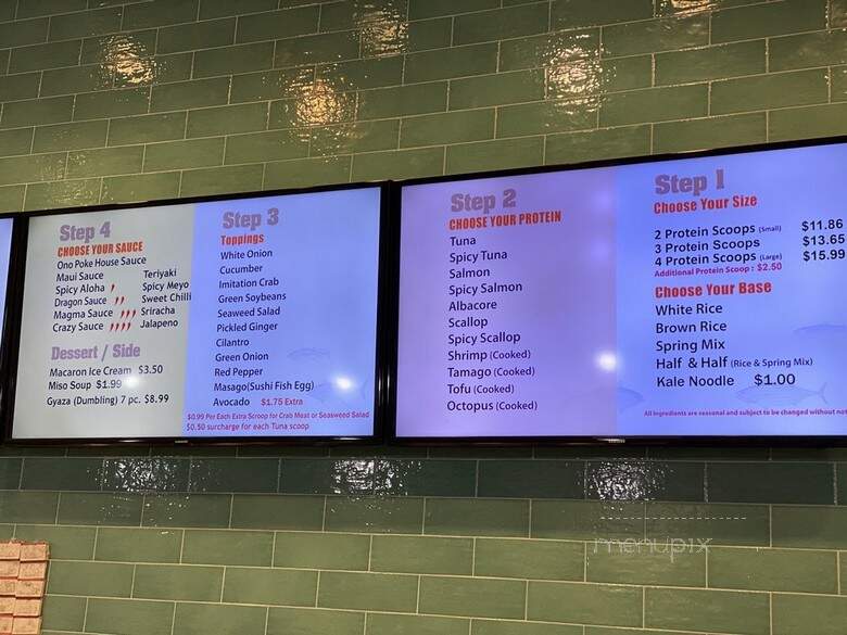 One Poke - El Segundo, CA menu_pic