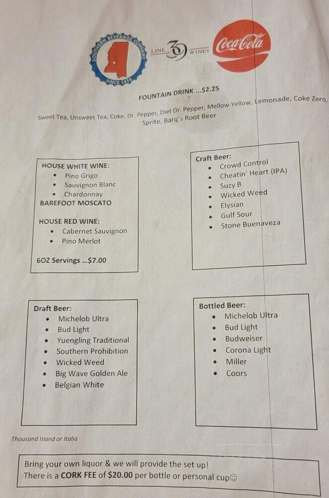 T'Beaux's Crawfish & Catering - Flora, MS menu_pic