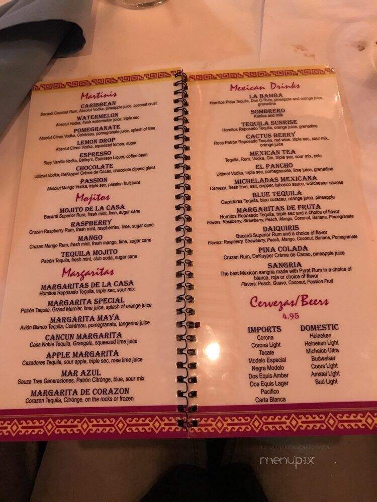 Margaritas Cafe - Smithtown, NY menu_pic