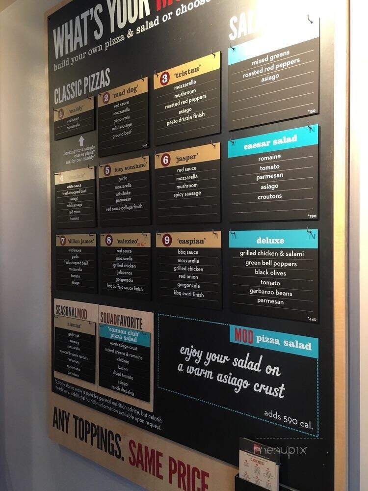 MOD Pizza - Charleston, SC menu_pic