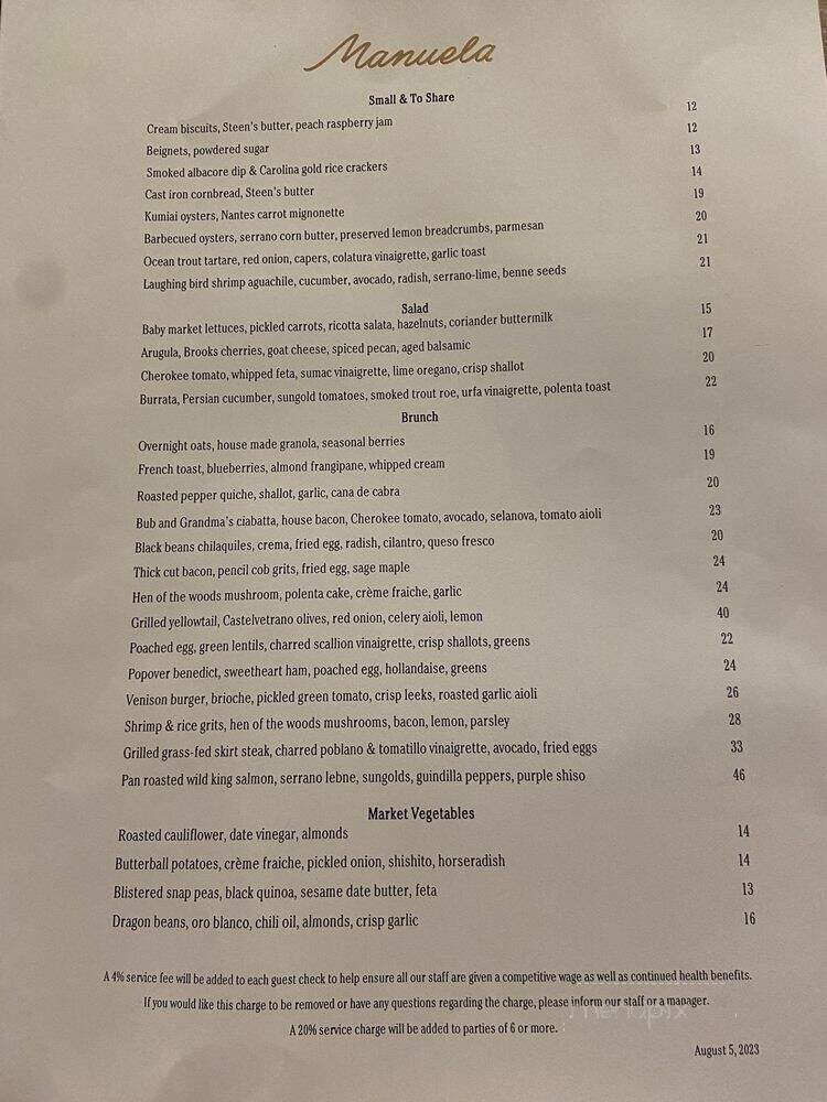 Manuela - Los Angeles, CA menu_pic