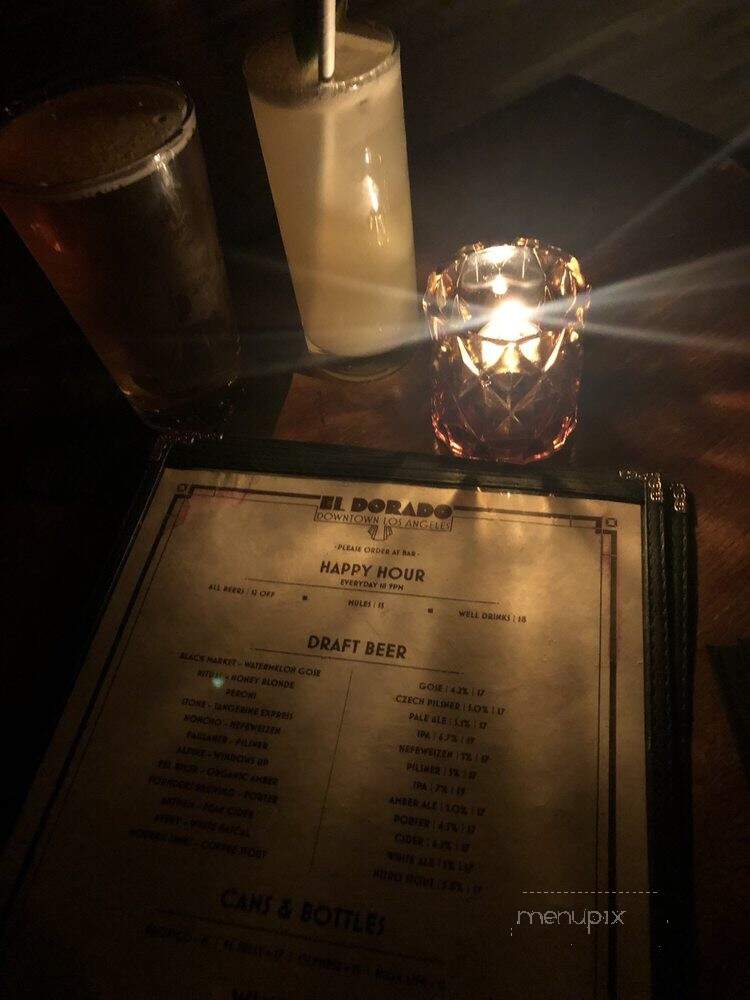 El Dorado - Los Angeles, CA menu_pic