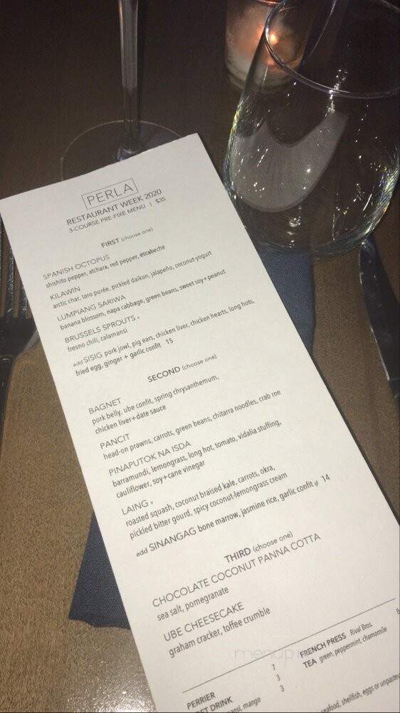 Perla - Philadelphia, PA menu_pic