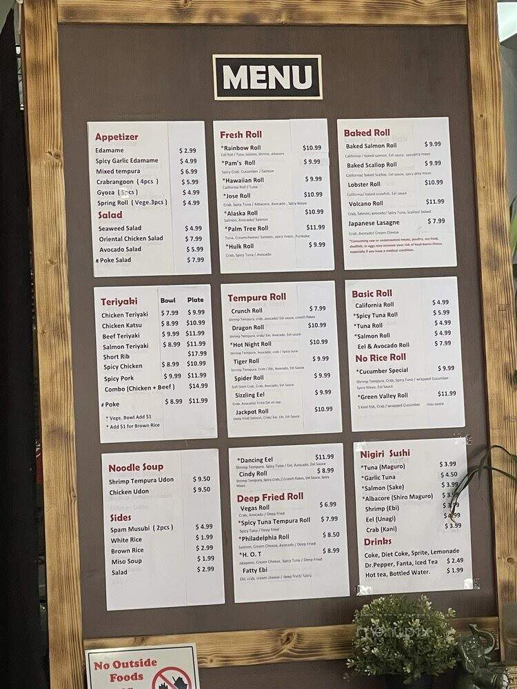 King Teriyaki & Rolls - Henderson, NV menu_pic