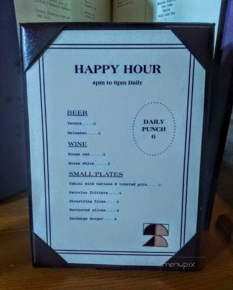 Rudolph's Bar & Tea - Los Angeles, CA menu_pic