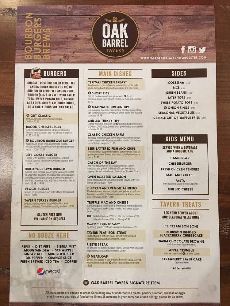 Oak Barrel Tavern - Worcester, MA