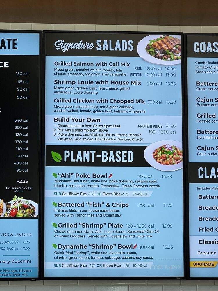 California Fish Grill - Culver City, CA menu_pic