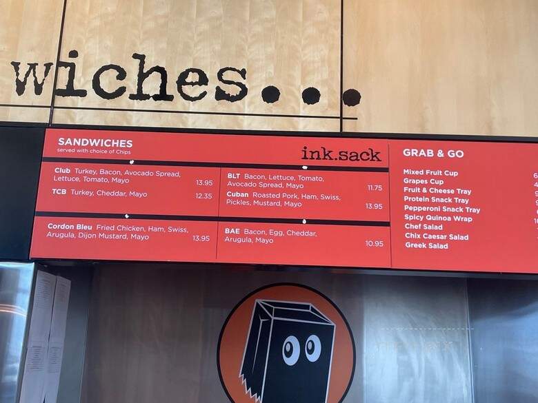 Ink Sack - Los Angeles, CA menu_pic