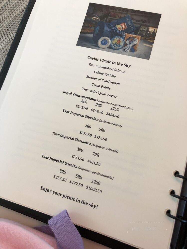 Petrossian - Los Angeles, CA menu_pic