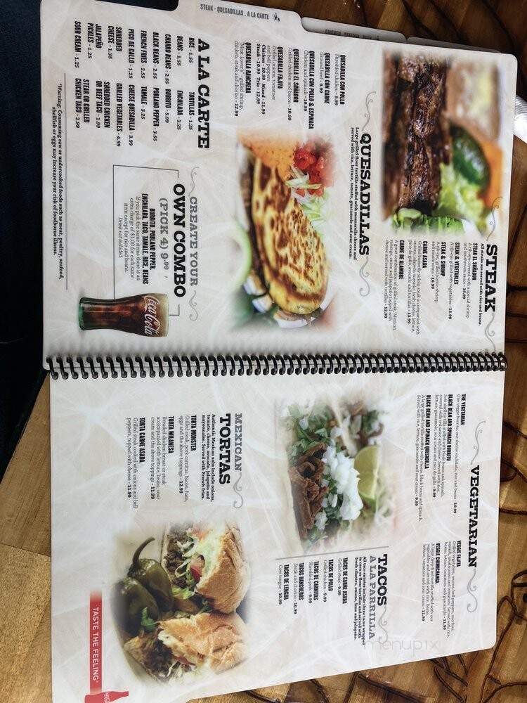 El Sonador - Gatlinburg, TN menu_pic