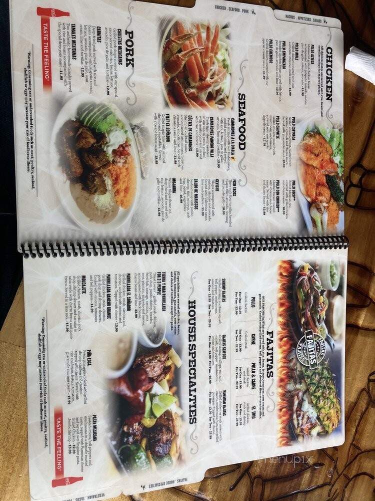 El Sonador - Gatlinburg, TN menu_pic
