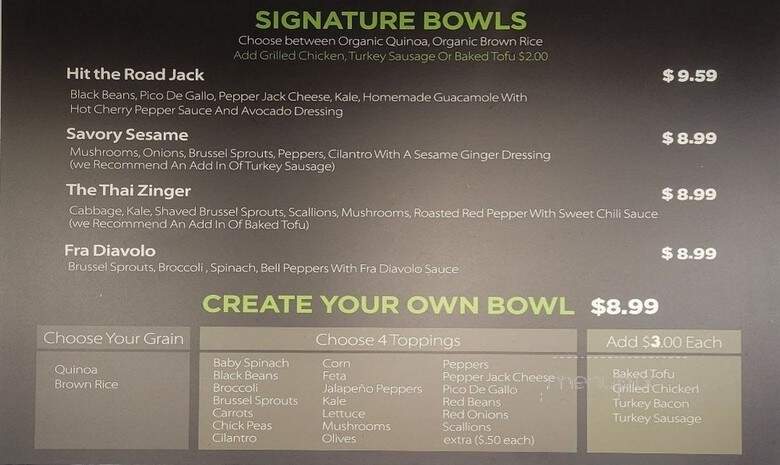 Way of Life Healthy Cafe - Syosset, NY menu_pic