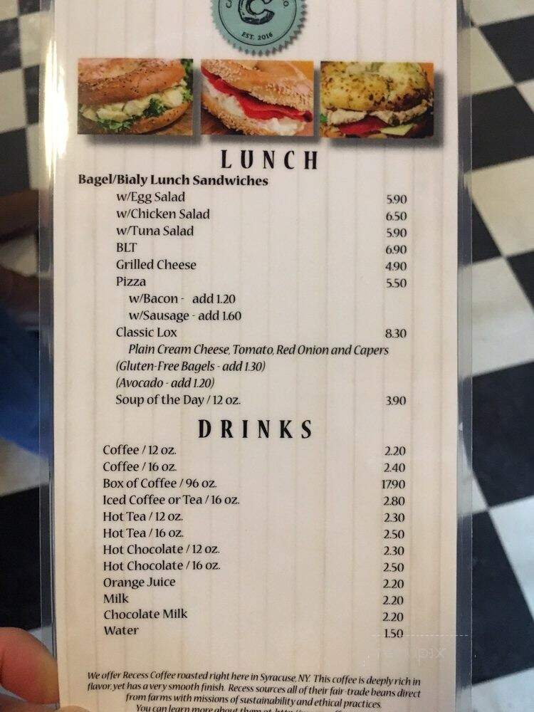 Cazenovia Bagel Co - Cazenovia, NY menu_pic