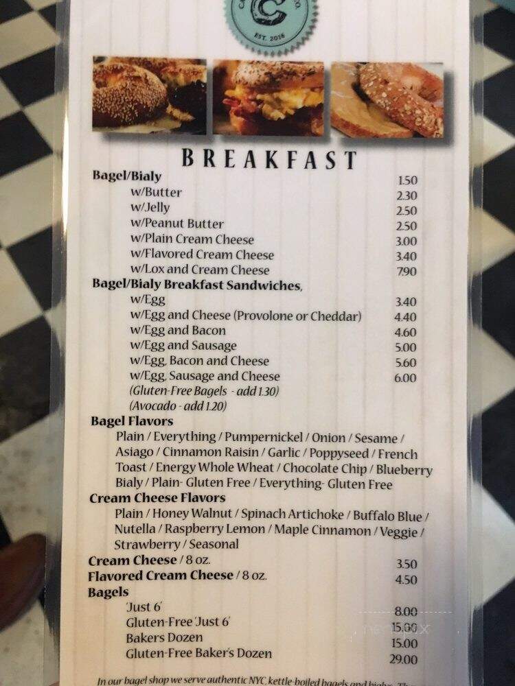 Cazenovia Bagel Co - Cazenovia, NY menu_pic
