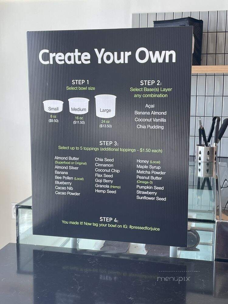 Pressed For Juice - Henderson, NV menu_pic