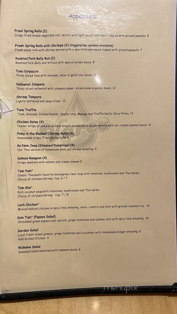 Varee Asian Cafe & Bakery - Wilson, NC menu_pic