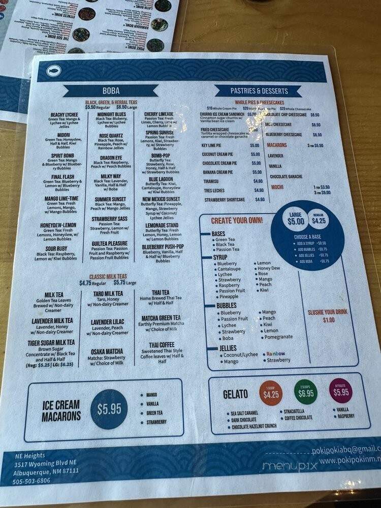 Poki Poki Cevicheria - Albuquerque, NM menu_pic