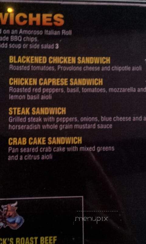 NBC Sports Arena - Philadelphia, PA menu_pic