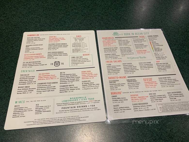 The Greene Turtle Sports Bar and Grille - Smithtown, NY menu_pic