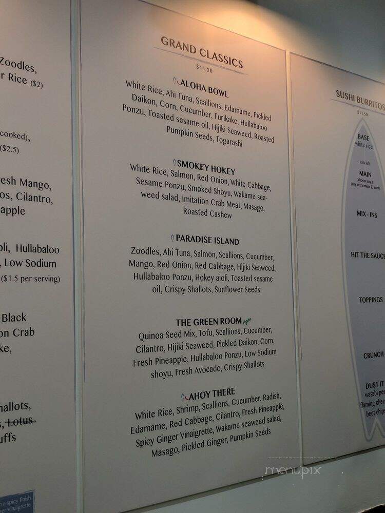 Hokey Poke - New York, NY menu_pic