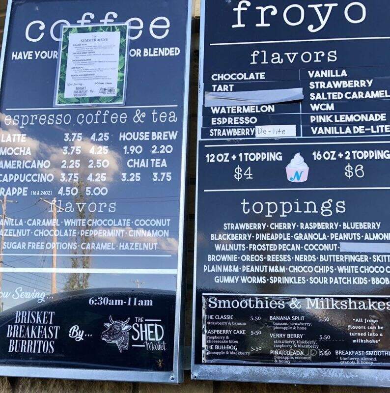 Nikki's Froyo & Coffee - Abilene, TX menu_pic