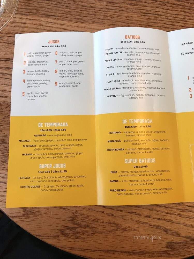 Jugos Supremo - Boston, MA menu_pic