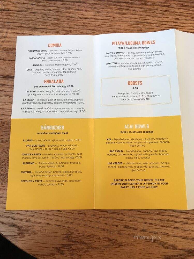 Jugos Supremo - Boston, MA menu_pic