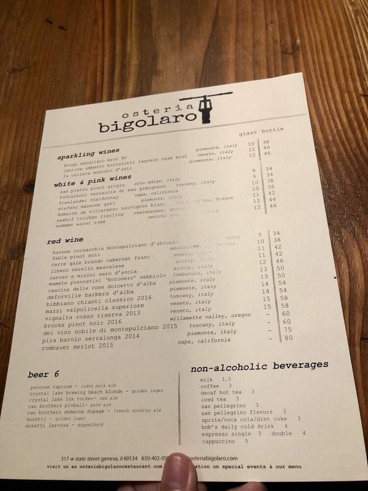 Osteria Bigolaro - Geneva, IL