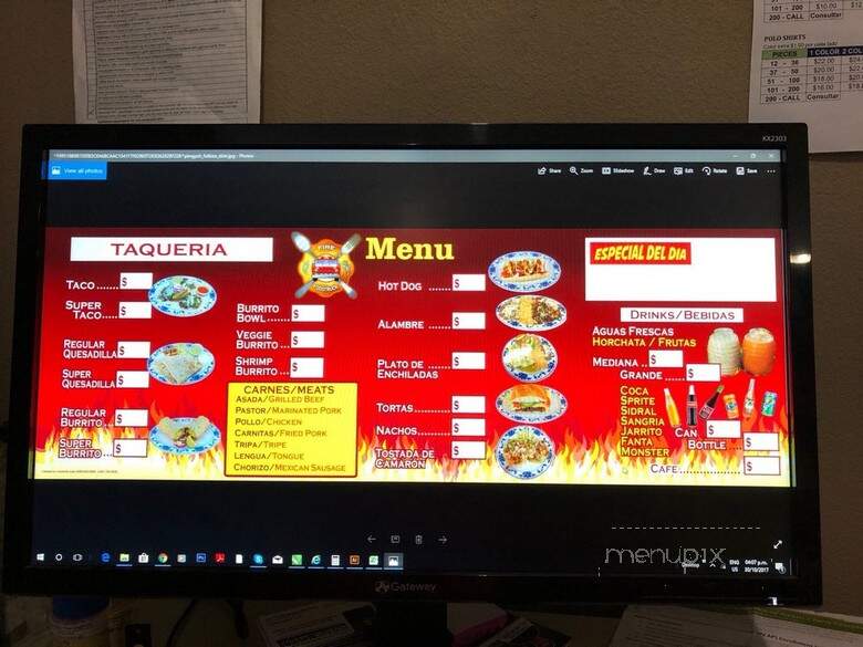 Fire Food Truck - Fremont, CA menu_pic