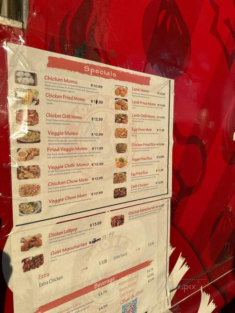 Momo Grill Truck - Sunnyvale, CA menu_pic