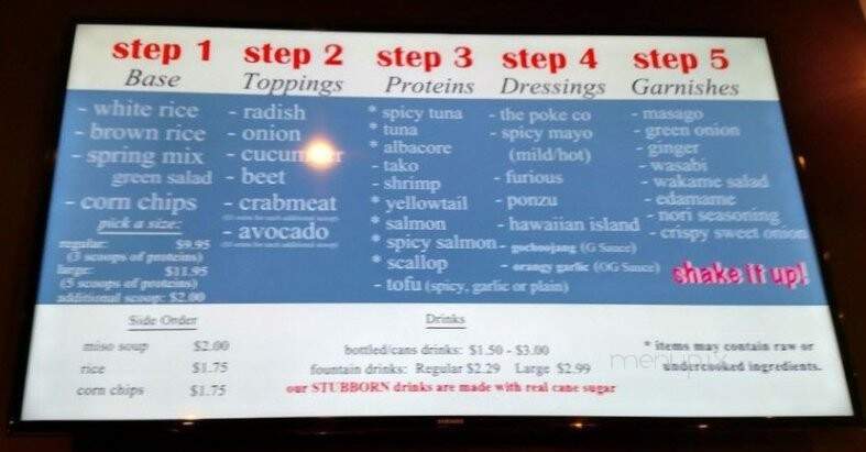 The Poke Co. - San Diego, CA menu_pic