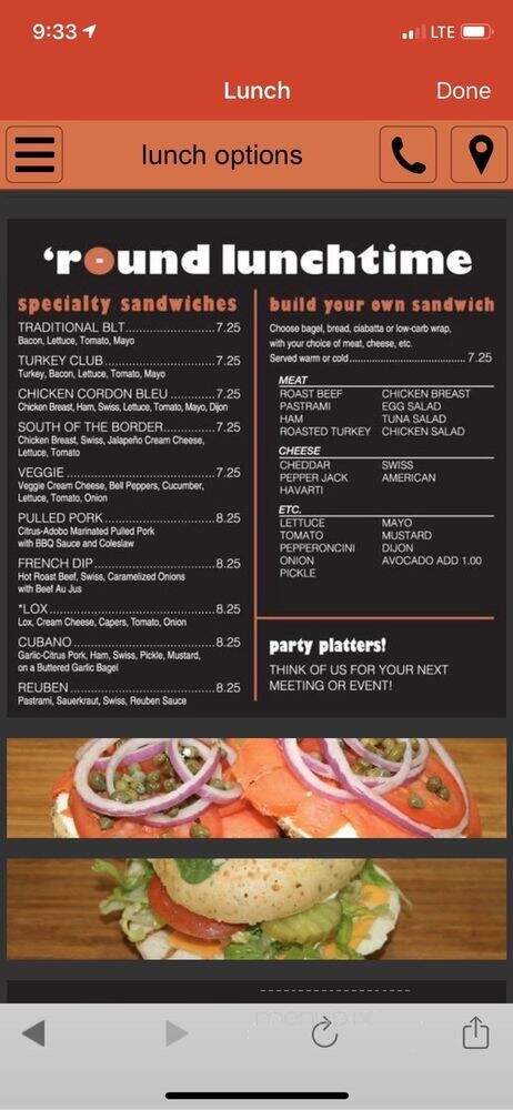 Seize the Bagel - Vancouver, WA menu_pic
