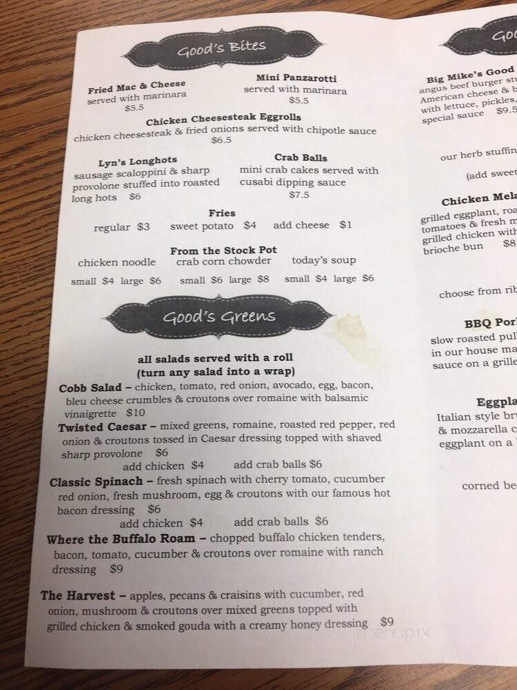 Good Foods To Go - Mount Laurel, NJ menu_pic